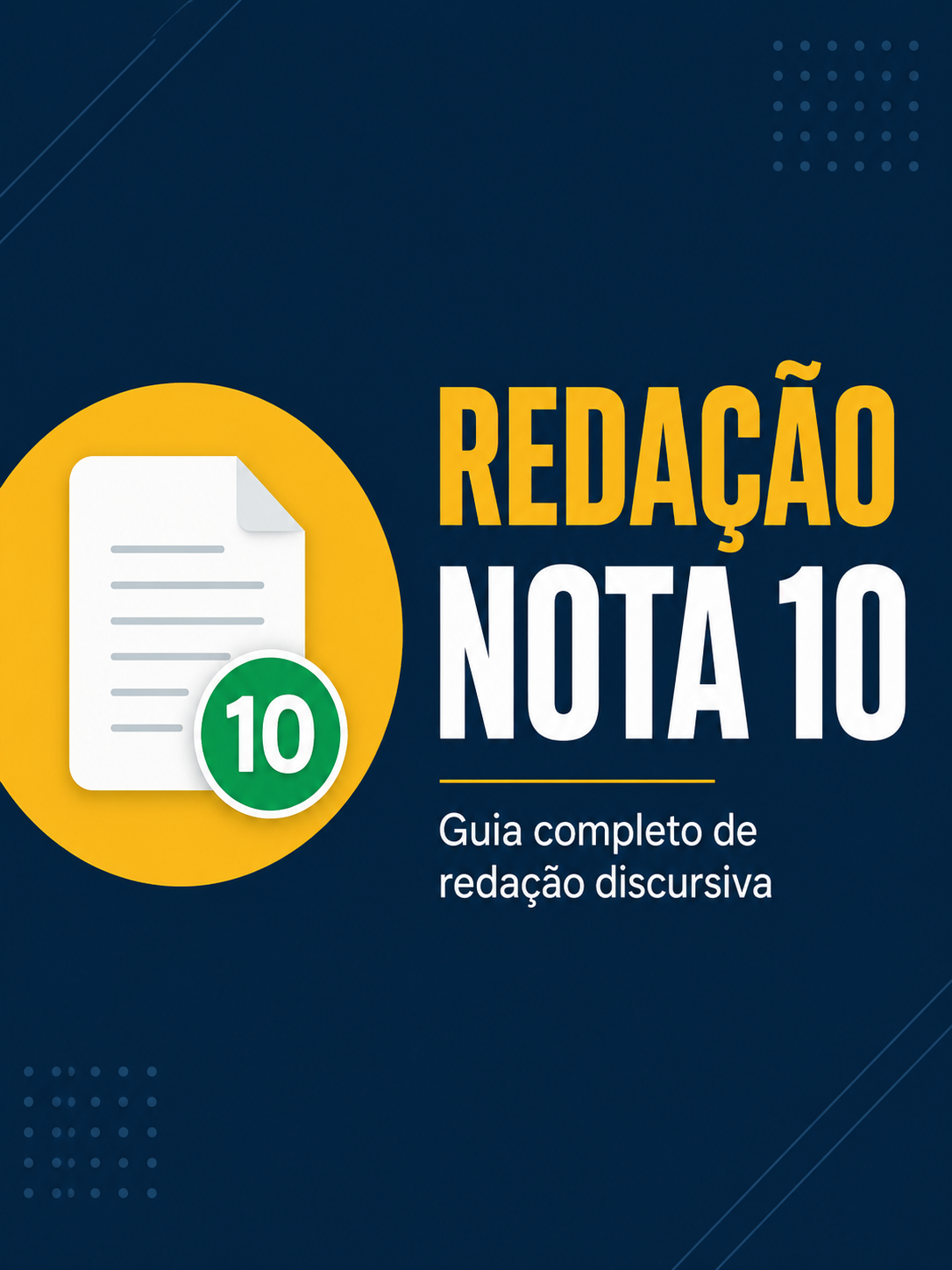 Capa do ebook Redação Nota 10