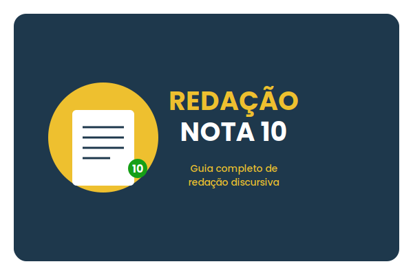 Capa do ebook Redação Nota 10