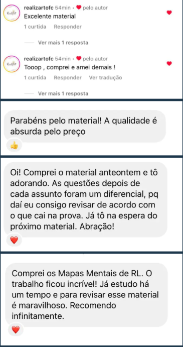 Depoimentos de clientes